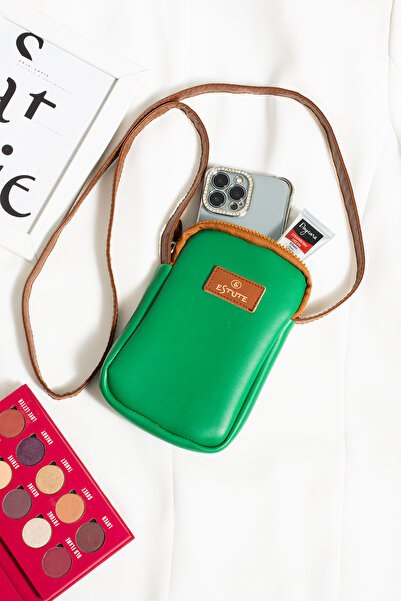 ESTUTE Geantă crossbody unisex cu loc reglabil pentru telefon