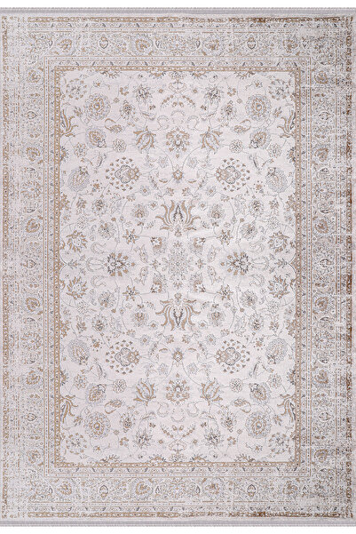 Almoss THE MİA 5860B L.GREY-CAMEL AKRİLİK MAKİNE HALISI