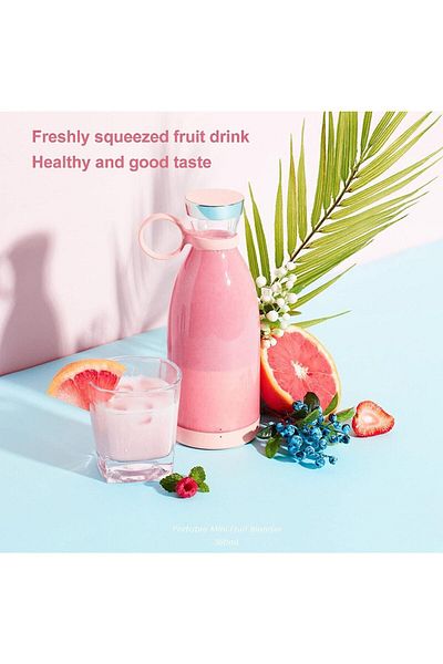 RED BOSS Portable Rechargeable Blender - Fresh Juice Blender| Portable Wireless Rechargeable Smoothie Hand Blender