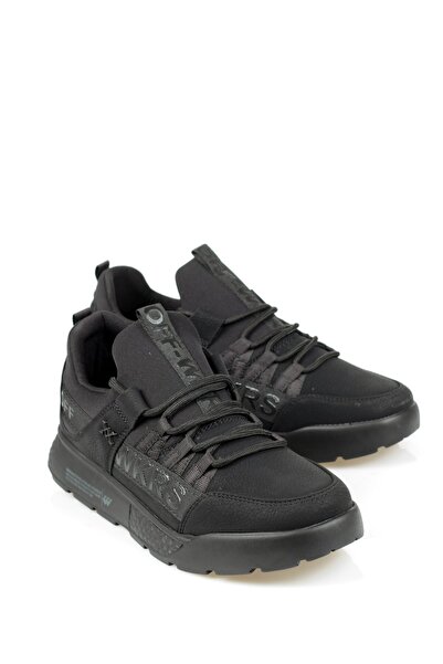 Wickers Ανδρικά αθλητικά παπούτσια Black-Smoked Nubuck