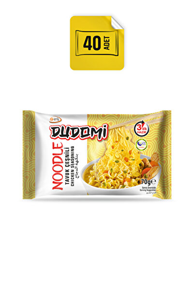 DUDOMİ Dudomi 40'lı Tavuk Çeşnili Noodle Poşet 70 Gr.