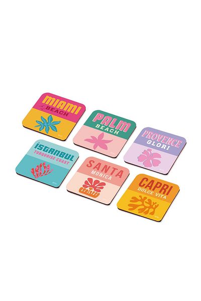 The Mia Holiday Coasters Set of 6
