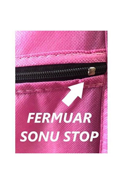 Burak Çelik Borulu Plastik Raflı Siyah Bez Dolap Gardırop