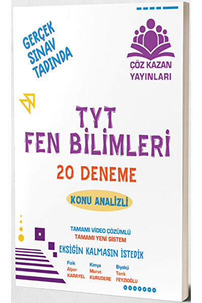 Çöz Kazan Yayınları TYT Fen Bilimleri 20 Analizli Deneme / Kolektif / Çöz Kaz...