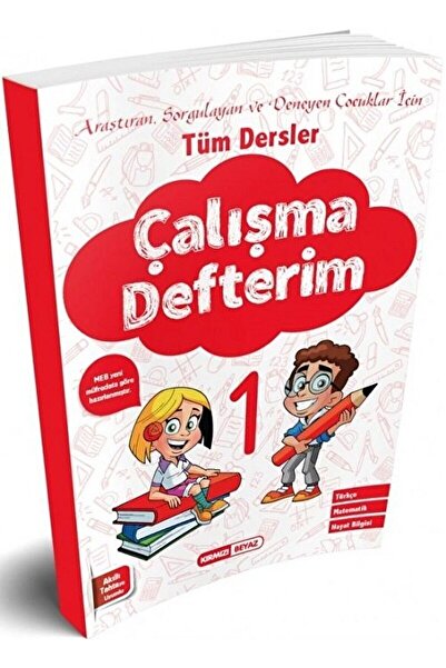 Kırmızı Beyaz Yayınları 1. Sınıf Tüm Dersler Çalışma Defterim / Kolektif / Kı...