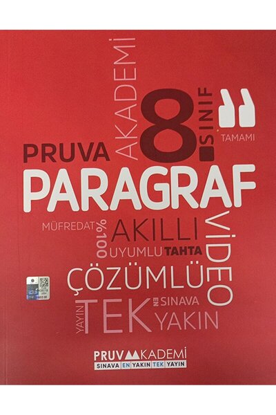 Pruva Akademi 8. Sınıf Pruva Paragraf Soru Bankası / Kolektif / Pruva Akademi...