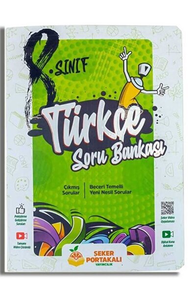 Şeker Portakalı Yayıncılık 8. Sınıf Türkçe Soru Bankası / Kolektif / Şeker Po...