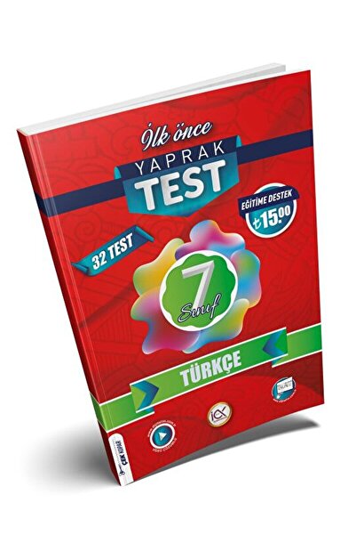 İlk Önce Yayıncılık 7. Sınıf Türkçe Yaprak Test / Kolektif / İlk Önce Yayıncılık / 9786258348071