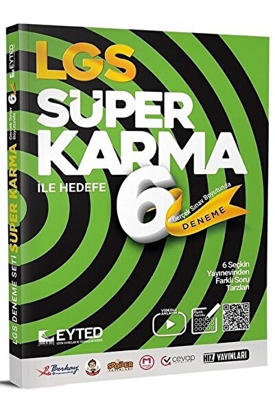 Hız Yayınları 8. Sınıf LGS EYTED Süper Karma 6'lı Deneme Seti / Kolektif / Hı...