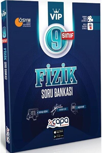 ÇAPA YAYINLARI 9. Sınıf VIP Fizik Soru Bankası / Kolektif / Çapa Yayınları / 9786257874687