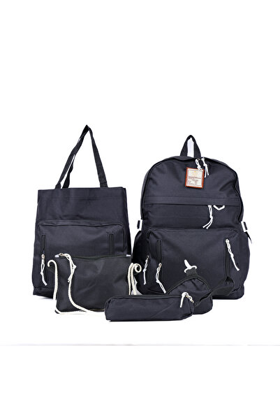 DORUKELYAF 5li Çanta Seti Sırt Çantası Kol Çantası Çanta Seti Okul Çantası