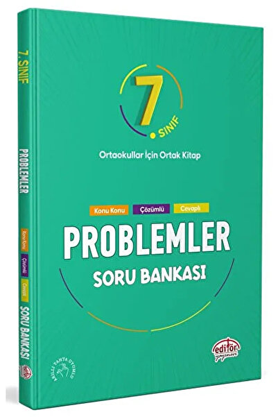 Editör Yayınevi 7. Sınıf Problemler Soru Bankası / Kolektif / Editör Yayınevi...