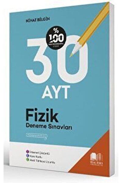 Nihat Bilgin Yayınları 2022 AYT Fizik 30 Deneme Sınavları / Nihat Bilgin / Ni...