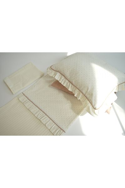GAYE EV TEKSTİLİ Frilly Baby Pique Set