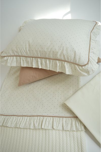 GAYE EV TEKSTİLİ Frilly Baby Pique Set