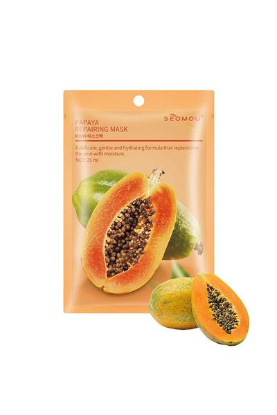 SEOMOU Repair Mask with Papaya Extract