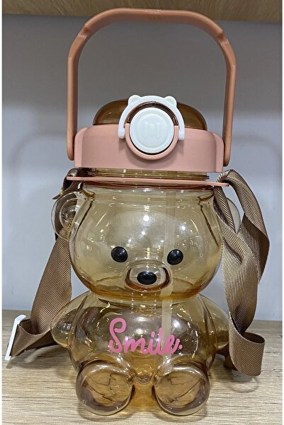 ReSa Marketing زجاجة مياه سعة 800 مل مع دمية دب