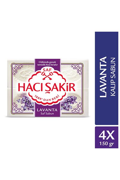 Hacı Şakir Lavender White Mold Soap 4X150G 3 PCS