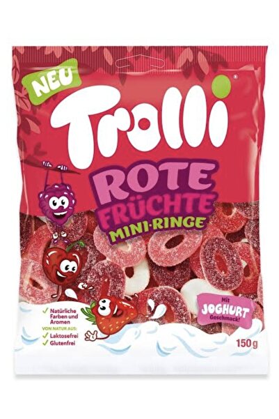 Trolli TROLLİ ROTE FRÜCHTE MINI-RINGE