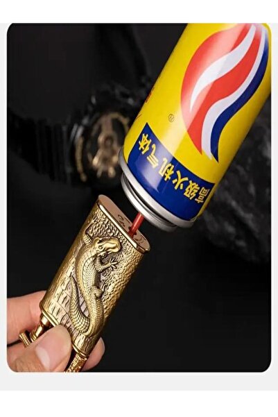 HK GİFT SHOP Ejderha Alevi Timsah Figürlü Çift Alev Çakmak Yeni Tasarım Ejderha Çakmak GOLD, SİYAH, MAVİ