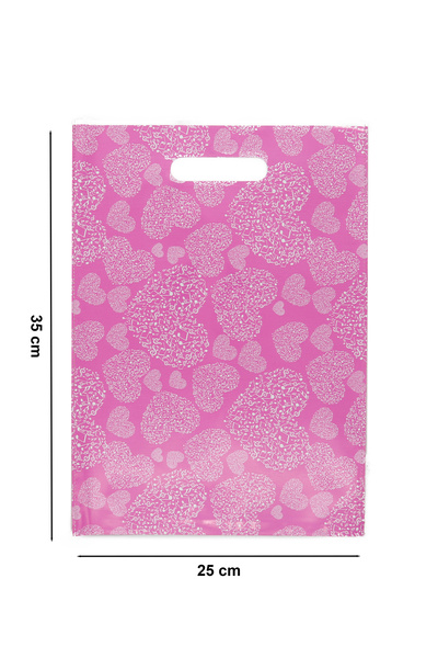 repro design 25 × 35 Hediyelik El Geçme Poşet 10 Adet Pembe