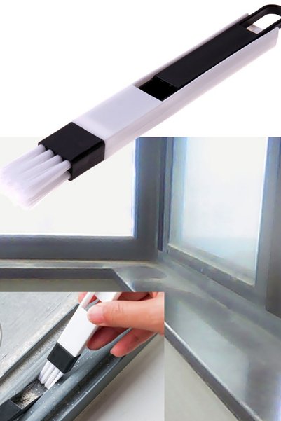 TechnoStation Practical Car Interior Glass Groove Keyboard Cleaning Brush Fin...