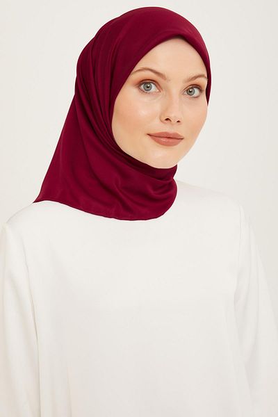Armine Φουλάρι Sport Twill (TIVİL) Απλό χρώμα Claret Red