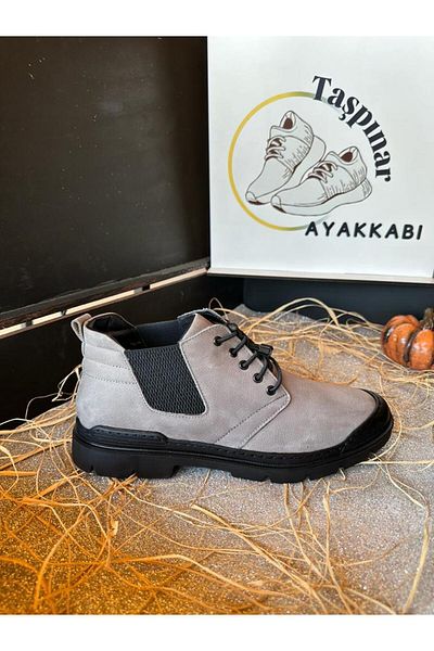 Taşpınar Ayakkabı H. Special 100% Γνήσιο Δέρμα Nubuck Ανδρικά Χειμερινά Άνετα Καθημερινά Νέας Σεζόν Μισά Αθλητικά Μποτάκια & Παπούτσια 40-44