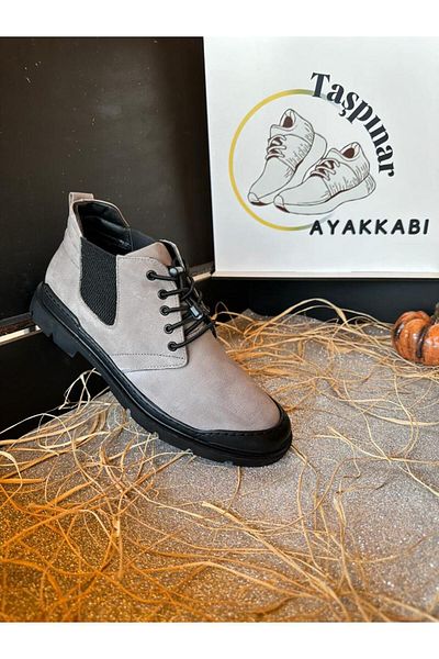 Taşpınar Ayakkabı H. Special 100% Γνήσιο Δέρμα Nubuck Ανδρικά Χειμερινά Άνετα Καθημερινά Νέας Σεζόν Μισά Αθλητικά Μποτάκια & Παπούτσια 40-44