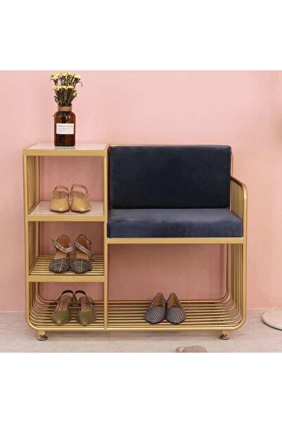 gzm mobilya Ayakkabılık Metal Gold