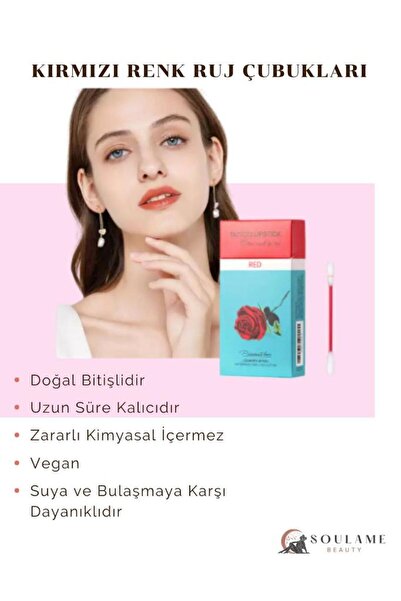 Toptan Bulurum Kırmızı Ruj Çubukları Tattoo Lipstick Kırmızı