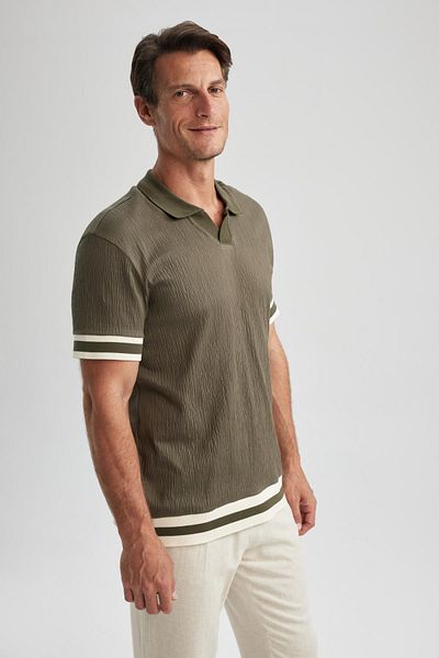 DeFacto Regular Fit Polo Neck Short Sleeve T-Shirt B0592ax23hs