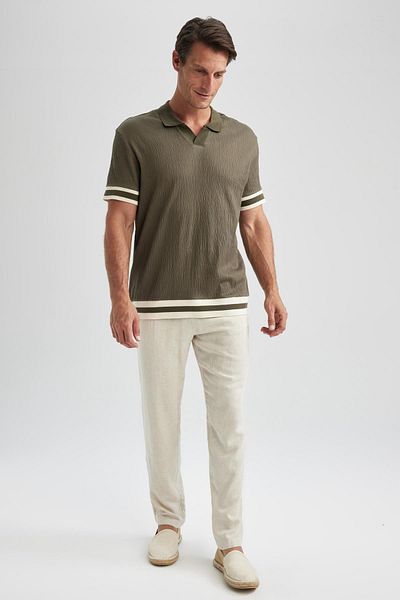 DeFacto Regular Fit Polo Neck Short Sleeve T-Shirt B0592ax23hs
