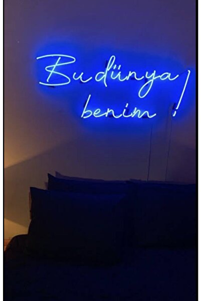 Genel Markalar Bu Dünya Benim Yazılı Neon Led