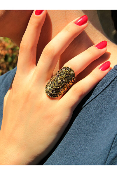 esha خاتم نسائي مطرز عتيق قابل للتعديل