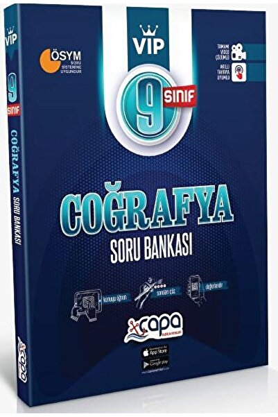 ÇAPA YAYINLARI 9. Sınıf VİP Coğrafya Soru Bankası / Kolektif / Çapa Yayınları...
