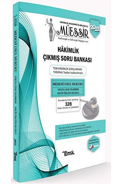 Temsil Kitap Müessir Medeni Usul Hukuku Hakimlik Çıkmış Soru Bankası / Kolekt...