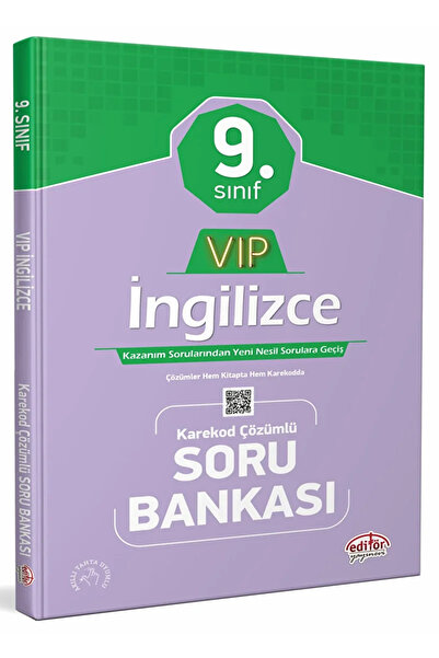 Editör Yayınevi 9. Sınıf VIP İngilizce Soru Bankası / Kolektif / Editör Yayın...