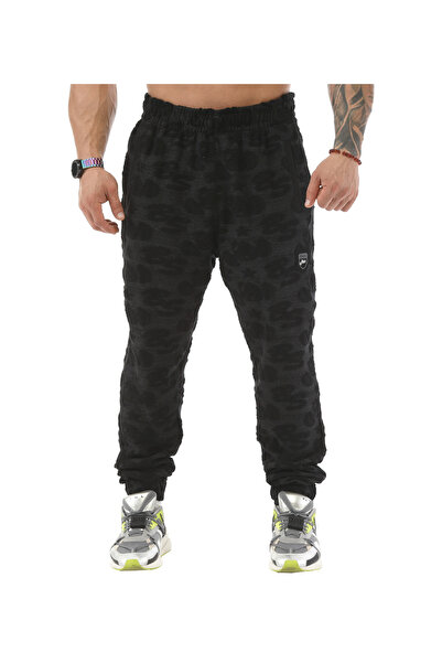 BGSM Pantaloni de trening de iarnă pentru bărbați cu logo Pnt1345