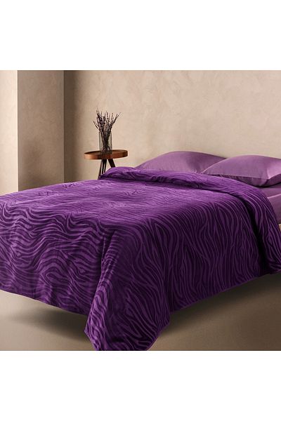 Le Atölye Marie Claire Paris Safari Single Pique Bedspread Plum