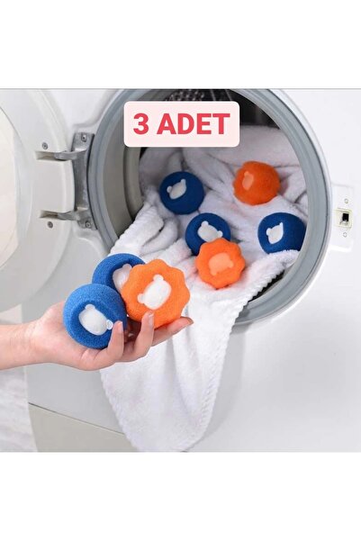 Kansu Store Aveo 3 komada čistive okrugle mekane loptice za skupljanje vlakan...