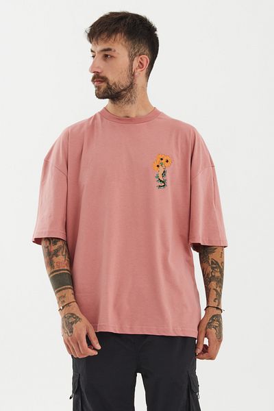 Lagger and Gear Coral Color Unisex Oversize T-shirt - Printed