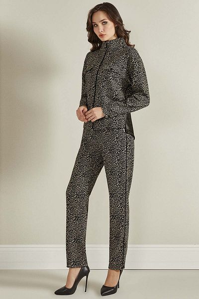 Guitar Carrot Leg Multicolored Knitted Trousers