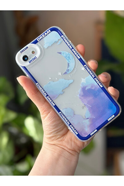 Go Aksesuar Iphone 7 Plus Ve 8 Plus Uyumlu Cyrstal Moon Baskı Tasarım Kılıf