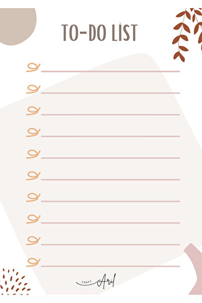 Arilcraft To Do List A6 Not Defteri - 1