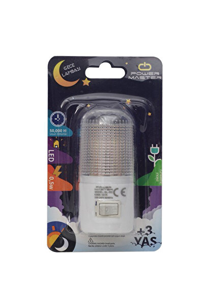 Powermaster Ql-102 Ledli Gece Lambası Anahtarlı 0.5w