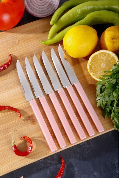 HOMENIVA 6-Piece Luxury Fruit Knife with Mother-of-Pearl Handle