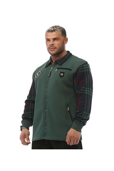 Big Sam Green Winter Sports Jacket Zippered 3601