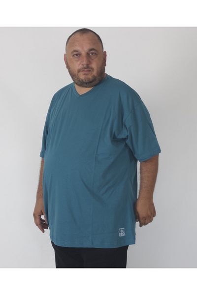 rood Μπλουζάκι Unisex Plus Size V-Neck