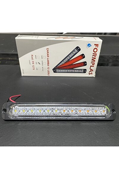 FORMPLAS Çakar Lamba Ön Panjur İçin Sarı ve Beyaz Çakar 19 cm